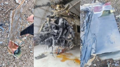 US warplane debris downed by Iran