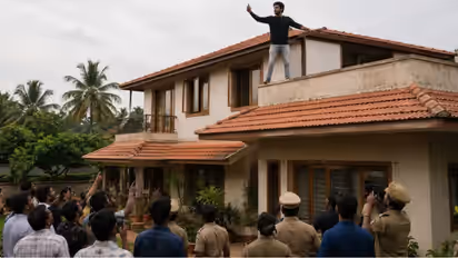 dramatic rescue after youth climbs rooftop with gas cylinder