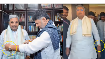 Siddaramaiah DK Shivakumar same watch