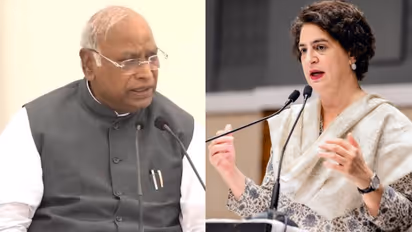 Mallikarjun Kharge Priyanka Gandhi