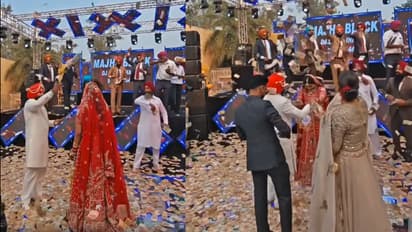 Cash shower to Groom in wedding