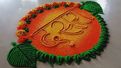 Dussehra rangoli designs