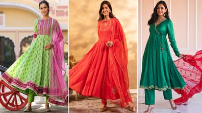 Kalidar Salwar Suit designs Must Try to Hide Mommy tummy 