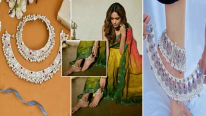 Gota Chandi Ghungroo Payal Sterling Designs for Newly Bride