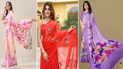 santan saptami 2025 Special Modern Floral Saree with Latest Floral Print Design