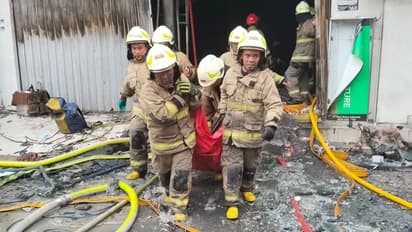 indonesia jakarta office fire