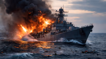 US sank iran warship