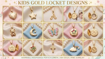 kids gold locket designs