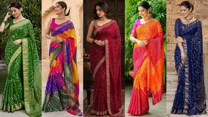 leheriya saree designs