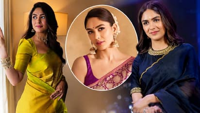 Mrunal Thakur Saree Looks: