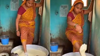 Video Shows Woman Mixing Dough With Bare Feet