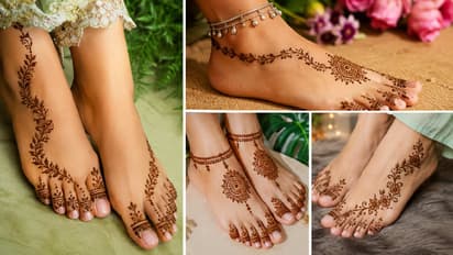 simple foot mehndi designs