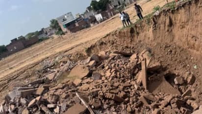 bikaner nokha rain house collapse