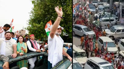 Rahul Gandhi stuck in Bihar traffic