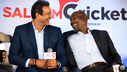 Wasim Akram and Viv Richards