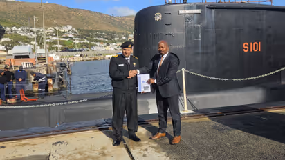 Indian Navy's First Submarine Rescue Seat Certification For South African Navy