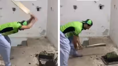 Pakistan fan smashed his TV to pieces after India victory in T20 World Cup 2026