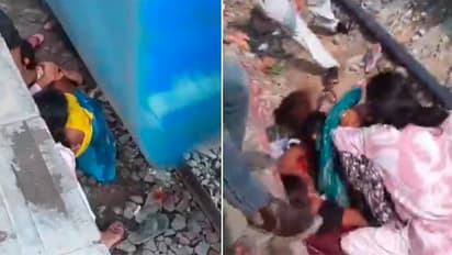 Mother Shields Children With Her Body as Train Passes Inches Away, Video Goes Viral