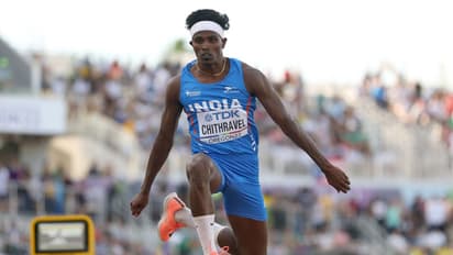Praveen chithravel sets new triple jump national record