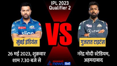 IPL 2023 Qualifier 2 MI vs GT