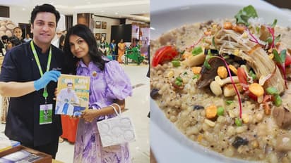 chef-Kunal-Kapoor-serve-Indian-dish-to-Akshata-Murthy