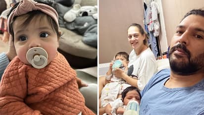 Yuvraj-Singh-4-month-old-daughter-aura