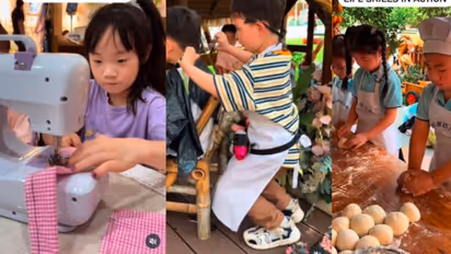  Kids Learn Life Skills in Chinese Kindergarten