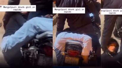 drunk girl falls from rapido infront of night club