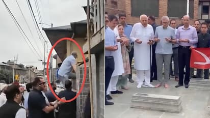 Omar Abdullah jumps graveyard gate to honour 1931 martyrs