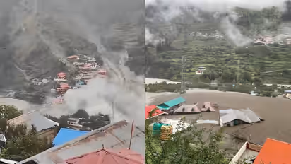 Massive Mudslide in Dharali village in Kheer Gad Area of Uttarkashi 