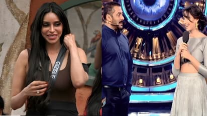 Gizele Thakral with Salman Khan (Right)