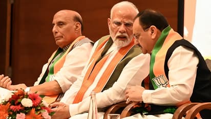 PM Modi, JP Nadda 