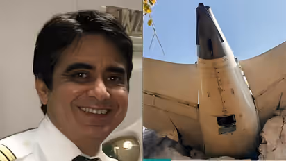 Collage of Captain Sumeet Sabharwal and Air India Plane which Crashed on 12 June 2025
