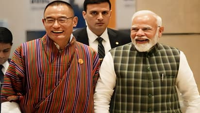 Bhutan PM with PM Modi