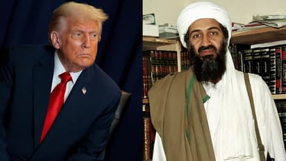 US President Donald Trump and Osama Bin Laden