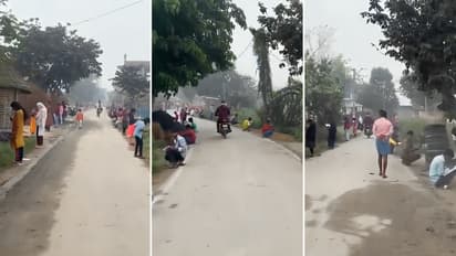 Bihar Roadside Exam Video Viral Sparks Debate on Education Gaps No Classroom No Desks Rural Schooling Problems