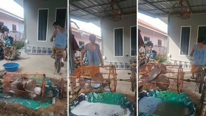 Viral Video Of Thailand Man Wins Hearts Pedal Powered Funny Dishwashing Machine Internet Calls It Dishwasher Pro Max