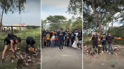 Bittu Tabahi In Bengaluru 100 People Join His Turahalli Forest Clean Up Drive As He Continues Clean India Mission