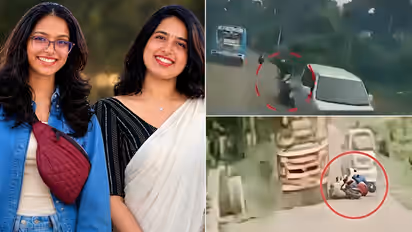 Kerala Accident Video 2 Friends Killed as Scooter Falls Under Bus Dashcam Video Emerges