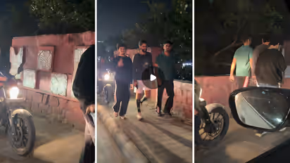 Jaipur Viral Video Three Youths Calm Response To Bikers On Ftpath Wins Praise