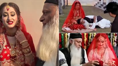 Pakistani man aged sixty trolled after marrying much younger bride Pak mans wedding videos go viral