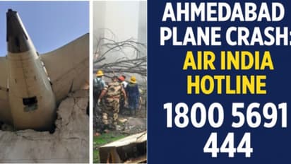 Air India plane crash pics and Air India hotline number