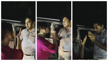 Woman questioning rude driver