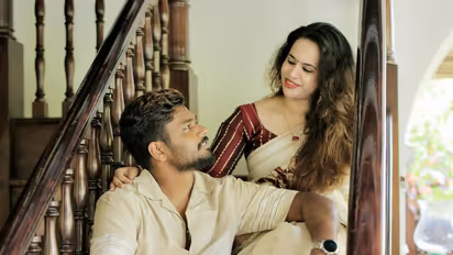 Sanju Samson and his wife Charulatha Ramesh