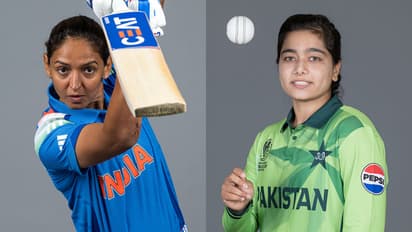 India captain Harmanpreet Kaur and Pakistan skipper Fatima Sana