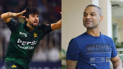 Abrar Ahmed and Shikhar Dhawan