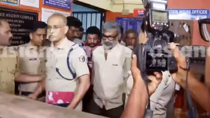 Director Ranjith being taken to Ernakulam General Hospital after arrest in sexual assault case