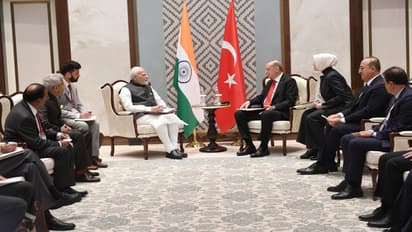 turkey president erdogan  with modi