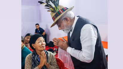 pm modi manipur visit Churachandpur Infal-file image