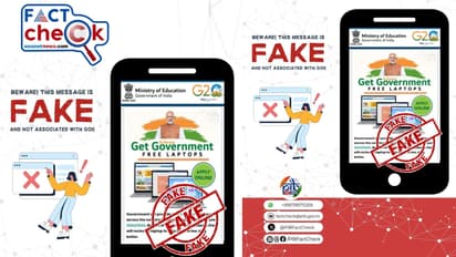 Government Free Laptop Scheme for Students Fact Check